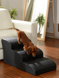 Pet Stairs for Small Dogs, Washable Sponge Ramp for High-Age Dogs, Bedside Climbing Ladder