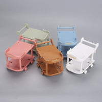 Kids' Miniature Food Cart Play Set for Dollhouse Kitchen Role Play