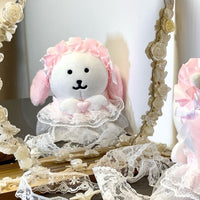 Doll Clothes Set for 10-13cm Cotton Dolls, Lace Tutu Skirt with Headband, Lolita Style