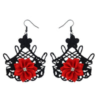 Halloween Rose Skull Hand Hair Clip Gothic Lolita Cosplay Accessory