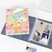 A5 Magnetic Photo Album with 3-inch Card Sleeves for Instax and K-Pop Photocards, Loose-Leaf Binder