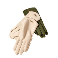 Women's De Velvet Thermal Fingerless Touchscreen Gloves for Cycling
