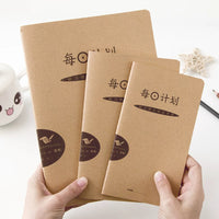 Daily Planner Notebook for Time Management and Study Schedule