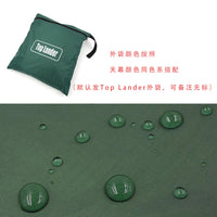 Outdoor Silver-Coated Square Tarp with 8 Hanging Points, Waterproof Sunshade for Camping and Picnics