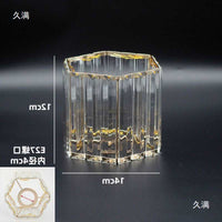 Crystal Lampshade for Chandelier and Table Lamp, E14/E27 Screw Base, Gold Finish