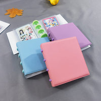 Mini 3-Inch Photo Card Holder Album with Mushroom Buckle, 40 Pockets