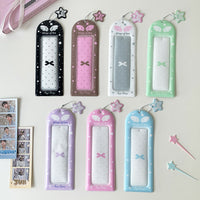 Hisocute Mini Wing 4-Grid Photo Card Holder with Keychain