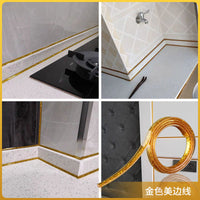 Self-Adhesive Corner Trim Strip Waterproof Mildew-Proof Sealing Tape for Kitchen Ceiling Wall Decor