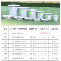 Root Control Plastic Plant Pot with Tray for Succulents and Seedlings, Balcony Garden Planter