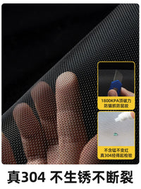 Pet-Proof Stainless Steel Mesh Window Screen for Inward Opening Windows, Self-Adhesive Installation