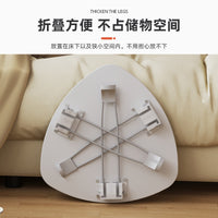 Modern Creative Foldable Side Table for Living Room, Portable Small Coffee Table for Compact Spaces