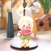 Cute Clown Boy Plush Keychain Doll Bag Charm