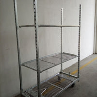 Greenhouse Multi-Layer Trolley with Removable Shelves for Horticulture