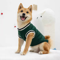 Pet Dog Winter Sweater College Style Warm Clothes for Small to Medium Dogs