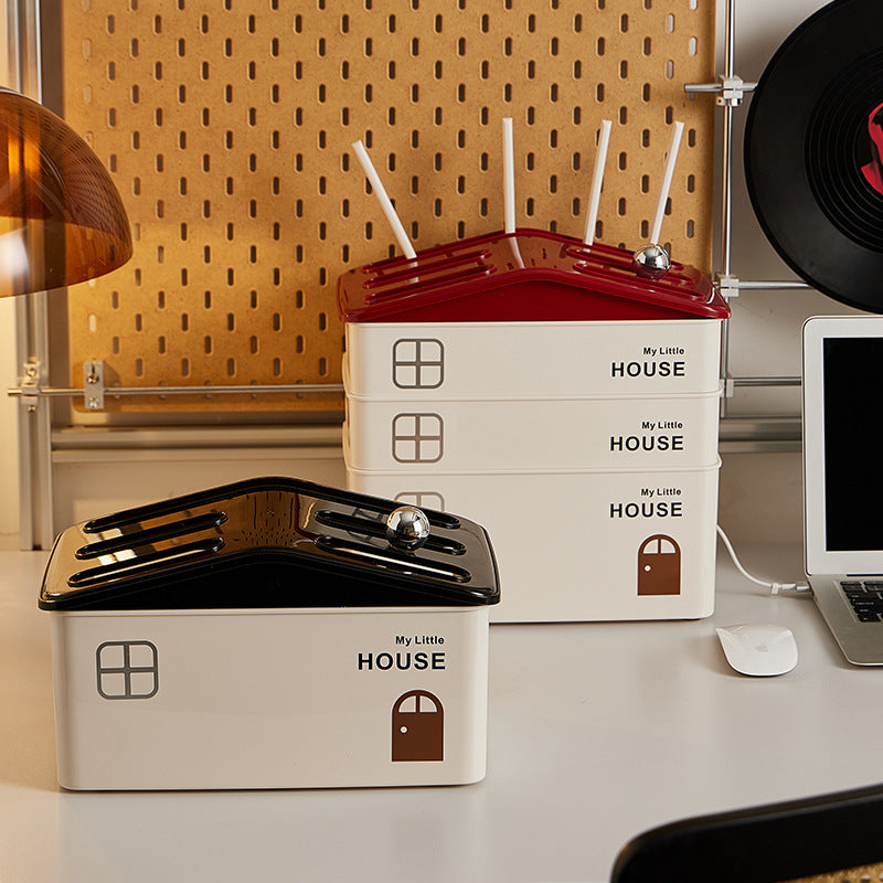 WiFi Router Storage Box for Cable Management, Set-Top Box, and Power Strip, Desktop Organizer