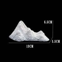 Miniature Mountain Landscape Aquarium Ornament for Desktop Fish Tanks
