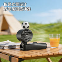Portable Handheld Misting Fan with Digital Display, Desk Clip, and Umbrella Mount for Summer Cooling