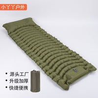 Inflatable Camping Sleeping Pad with Foot Pump, Thickened Outdoor Tent Mat for Hiking Backpacking