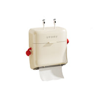Wall-Mounted Waterproof Tissue Box for Bathroom, Double-Layer Sealed Toilet Paper Dispenser