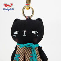 Mollydoll Handmade Plush Animal Keychain Pendant for Bags - Cat, Bear, Rabbit