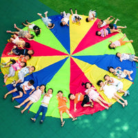 Kids' Rainbow Parachute Play Tent with Ocean Balls for Sensory Training & Early Education