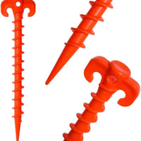 Plastic Threaded Tent Stakes for Camping and Outdoor Adventures