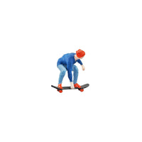 1:64 Scale Skateboarder Miniature Figures for Dioramas and Photography Props