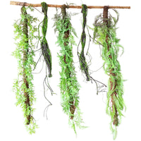 Artificial Mossy Vine Branches for Indoor Decoration and Creative Landscaping