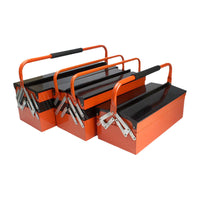 North Bridge Tools Two/Three-Layer Thickened Portable Metal Toolbox for Home Repair and Storage