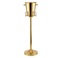 Nordic Stainless Steel Champagne Ice Bucket with Stand for Bar and Restaurant, 5L