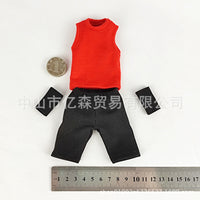 1/6 Scale Action Figure Vest and Shorts Set, Trendy Doll Sportswear Outfit, Collectible Accessories