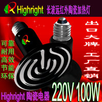 Ceramic Infrared Heat Emitter for Reptile and Pet Enclosures, 220V