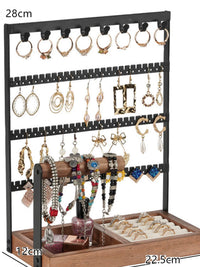 Minimalist Chinese Style Jewelry Display Stand for Earrings Necklaces Bracelets Rings