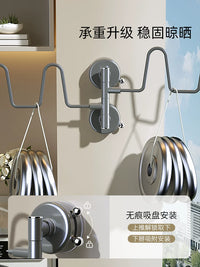 Suction Cup Slipper Rack Wall Mounted Foldable Shoe Drying Holder for Bathroom Balcony