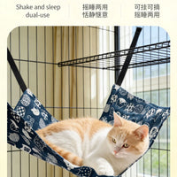 Cat Hammock Bed for Cage, Hanging Pet Swing with Plush or Canvas Options
