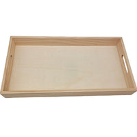 Creative Wooden Rectangular Serving Tray for Fruit, Tea, and Home Storage