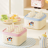 Puppy Ice Cream Mold Food-Grade DIY Creative Popsicle Maker with Lid Ice Cube Tray for Home Kitchen