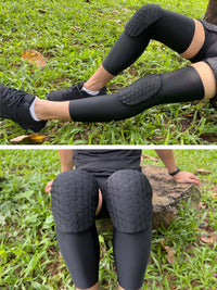 Honeycomb Anti-Collision Sports Knee Pad for Basketball, Volleyball, and Cycling