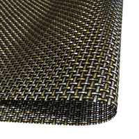 Textilene PVC Mesh Fabric for Bath Bags & Beach Chairs - Black Gold Transparent