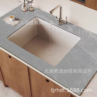 Diatomaceous Earth Kitchen Countertop Drain Mat, Quick Dry Sink Faucet Absorbent Pad for Bathroom Vanity