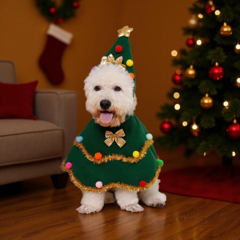 Pet Christmas Cloak Costume for Dogs and Cats