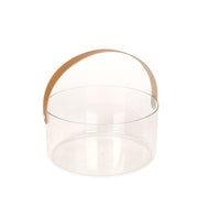Portable Transparent Picnic Fruit and Beverage Ice Bucket with Handle