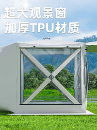 SUV Tailgate Tent with Large TPU Window, Portable Outdoor Camping Sunshade Extension