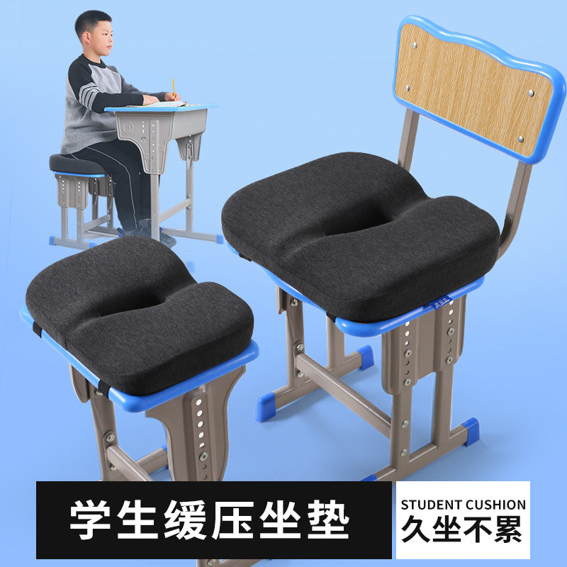 Ergonomic Student Seat Cushion for Tailbone Support and Height Boost, Ideal for Classroom Chairs