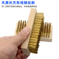 Wire Brush Set for Rust Removal, Deburring, and Cleaning - Copper and Stainless Steel Bristles
