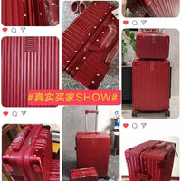 Wedding Luggage Set for Bride, Red Hardshell Suitcase with Spinner Wheels and TSA Lock