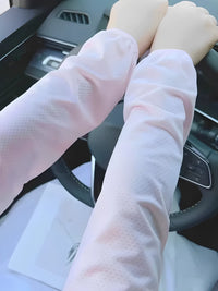 Loose Mesh Breathable Ice Sleeves for Summer Outdoor Activities