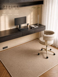 Wabi-Sabi Style Chair Mat for Hard Floors and Carpets, Non-Slip & Sound-Dampening, for Office, Study, Bedroom, or Kids' Room