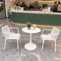 Outdoor Patio Bistro Set with Table and Three Chairs for Cafe Garden Balcony