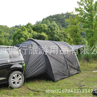Upgraded 2-Room SUV Tailgate Tent with Mesh Windows and Extended Awning